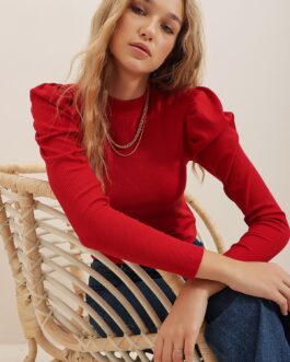 Red Basic Blouse