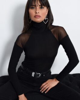 Black Fitted Blouse