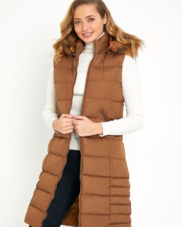 Brown Puffer Vest