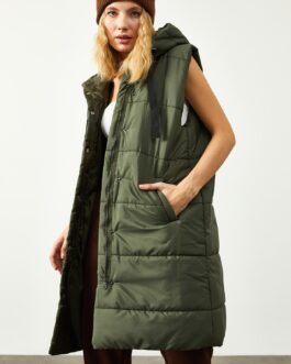 Khaki Puffer Vest