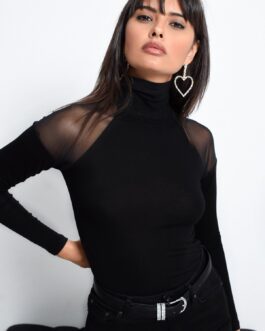 Black Fitted Blouse