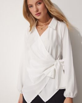 White Basic Blouse