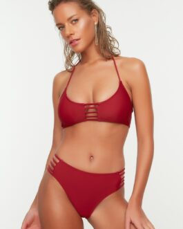 Burgundy Plain Bikini