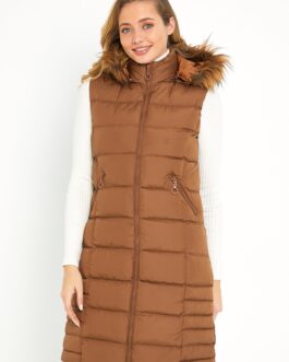 Brown Puffer Vest