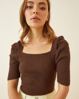 Brown Blouse