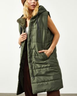 Khaki Puffer Vest