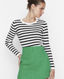 Ecru Striped Sweater