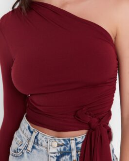 Burgundy Blouse