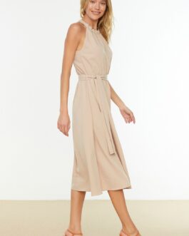 Gray A-line Dress